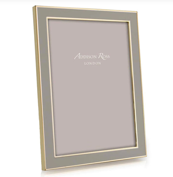Enamel and Gold Frame 8 x 10 | Taupe