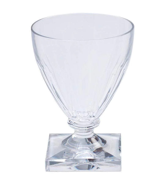 Square Base Acrylic Goblet | Clear