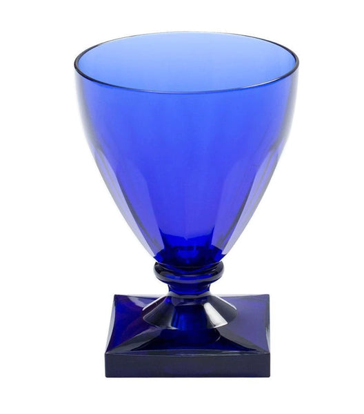 Square Base Acrylic Goblet | Cobalt