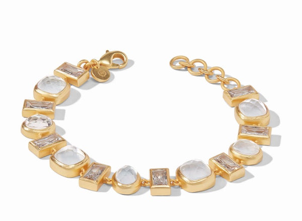 Antonia Tennis Bracelet | Iridescent Clear Crystal