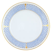 Art Deco Dinner Plate |  Blue