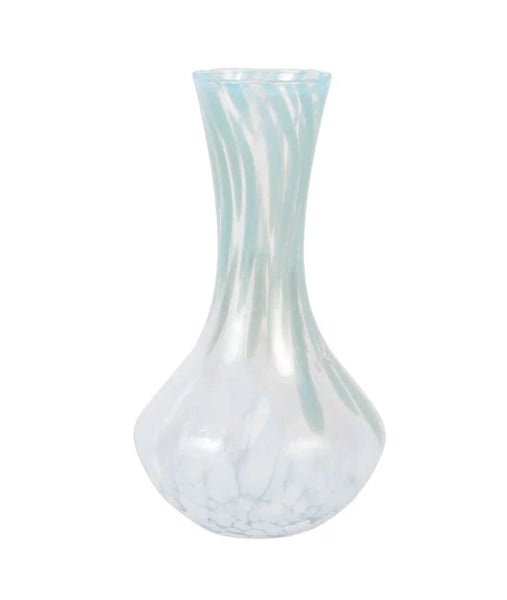 Nuvola Small Fluted Vase | Blue and White