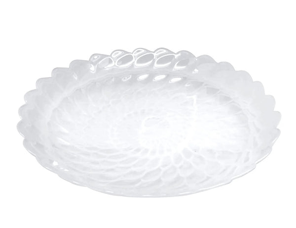 Large Scallop Rim Bowl | Alabaster White