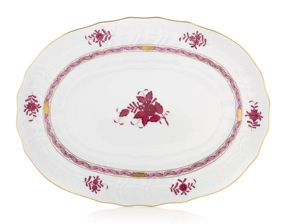 Chinese Bouquet Platter | Raspberry