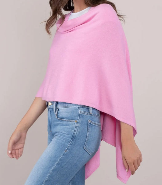 Cotton Cashmere Topper | Pink Bubblegum