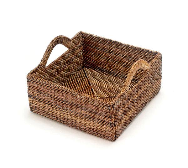 Square Basket With Handles | L