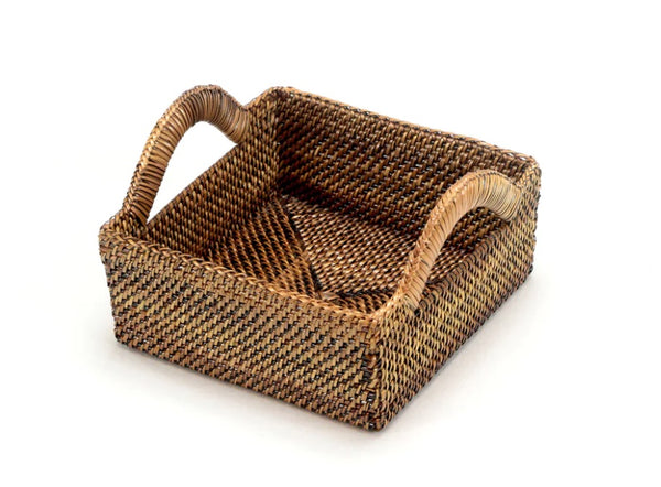 Square Basket W/Handles | Small