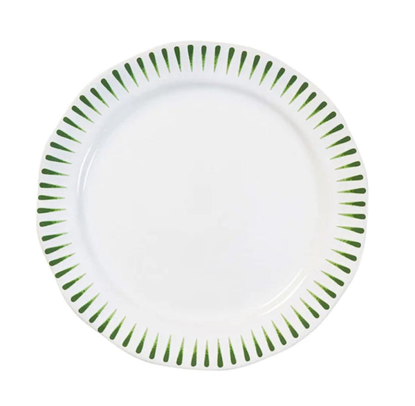 Sitio Dessert/Salad Plate Stripe | Basil