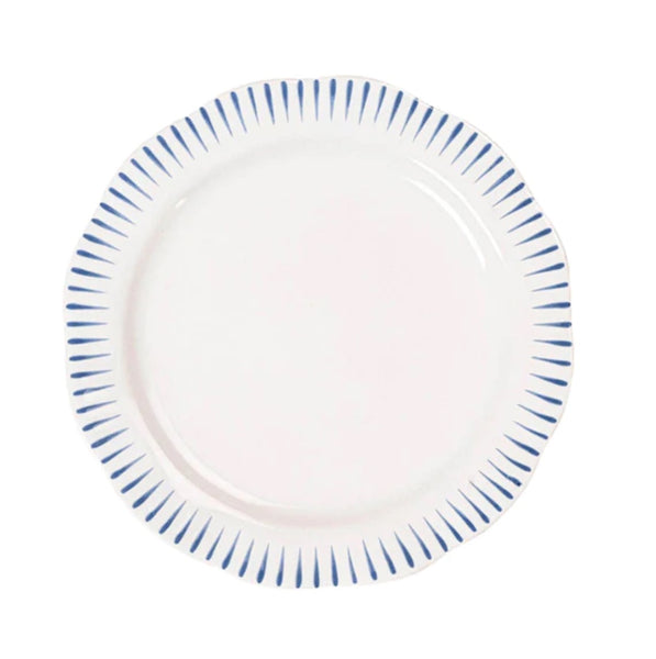 Sitio Dessert/Salad Plate Stripe | Delft Blue