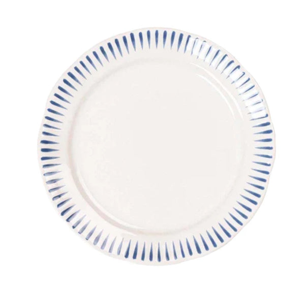Sitio Side/Cocktail Plate Stripe | Delft Blue