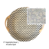 9" Vegetable Bowl w/Handles | Arcadia Opal