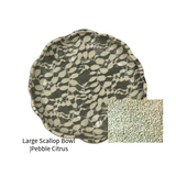 Large Scallop Bowl |Pebble Citrus