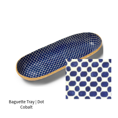Baguette Tray | Dot Cobalt
