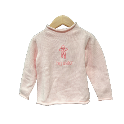 Big Sister Jersey Rollneck with Ballet Shoes