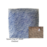 13" Square Tray | Braid Chestnut