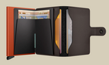 Miniwallet | Matte Truffle & Orange