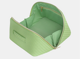 Medium Herringbone Beauty Bag | Pistachio