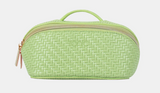 Small Herringbone Beauty Bag | Pistachio