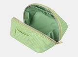 Small Herringbone Beauty Bag | Pistachio