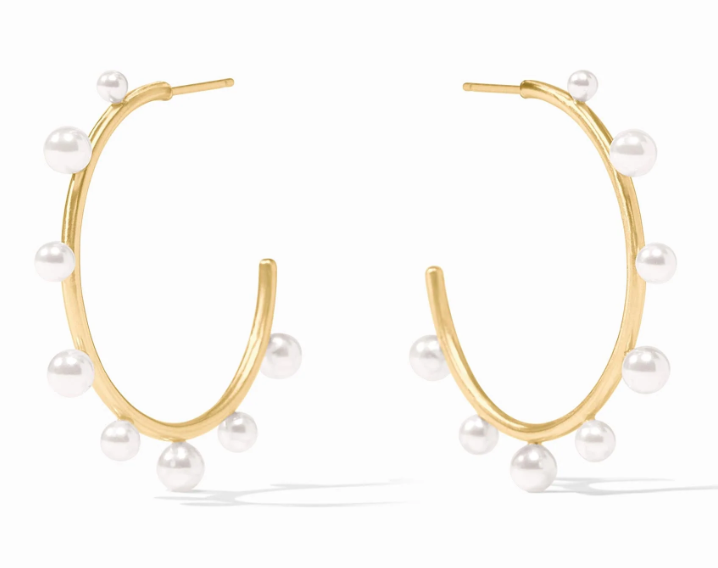 Hydra Triple Hoop-Pearl