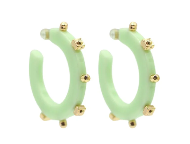 Large City Girl Jewel Hoop