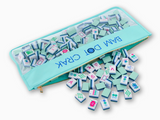 Mint Bam Dot Crack Mahjong Bag