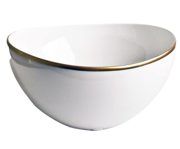 Simply Anna Elegant Vegetable Bowl | Gold Rim