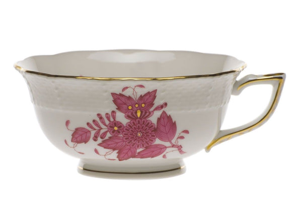 Chinese Bouquet Tea Cup | Raspberry