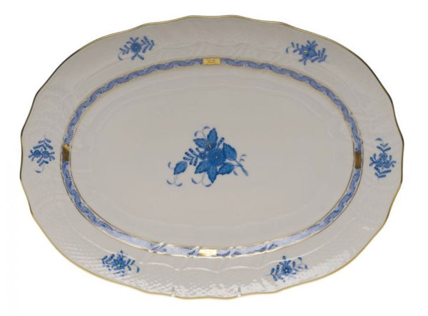 Chinese Bouquet Platter 15" | Blue