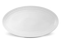 White Perlee Oval Platter | Large