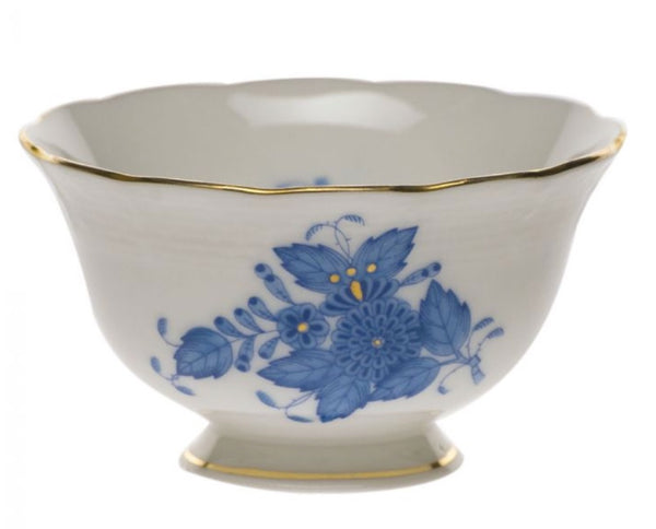 Chinese Bouquet Open Sugar Bowl | Blue