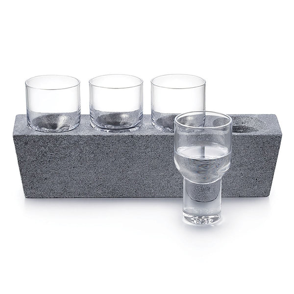 Alpine Vodka Set/Soapstone Base