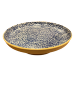 Small Pedestal Cake Stand | Crackle Cobalt