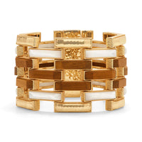 Pathway Grande Link Bracelet Gold | Teak MOP