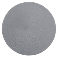 Linen Braid Round Placemat | Steel