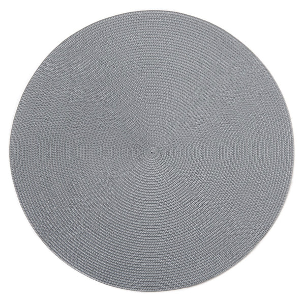 Linen Braid Round Placemat | Steel