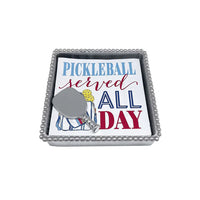 Pickle Ball Beaded Napkin Box