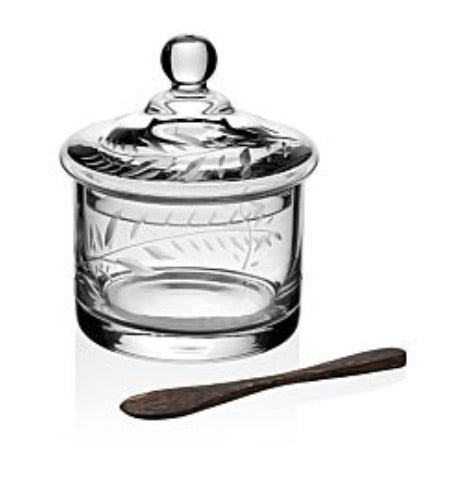 Jasmine Covered Honey With Spoon