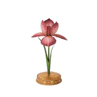 Meadow Walk Iris 9" Candlestick | Pink