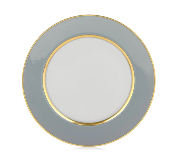 MAK Grey/Gold Dinner Plate