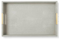 Modern Shagreen Desk Tray | Dove