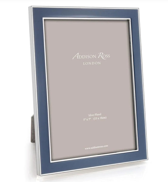 Enamel and Silver Frame 8 x 10 | Denim