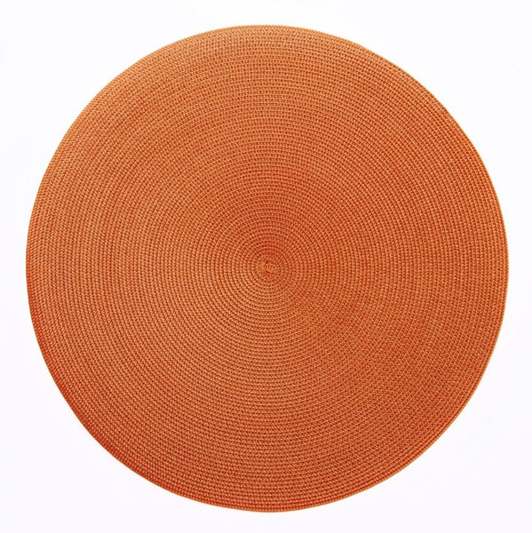 Round Two Tone Placemat | Burnt Orange