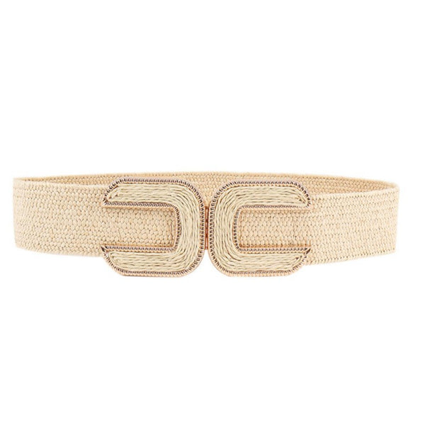 Double C Belt - Ivory
