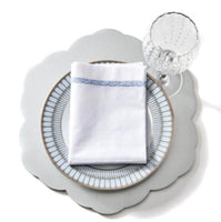 Lace Insert Napkin | French Blue