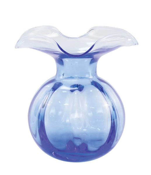 Hibiscus Glass Bud Vase | Cobalt