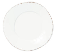 Melamine Lastra White Dinner Plate