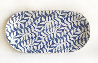 Large Fish Platter | Fern Cobalt