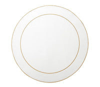Linho Round Placemat | White Gold