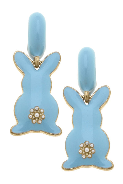 Cotton Tail Huggie Hoop Earrings